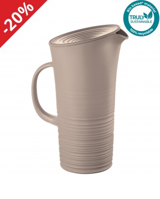 Carafa gri, din plastic reciclat, 1800 ml, colectia Tierra - GUZZINI